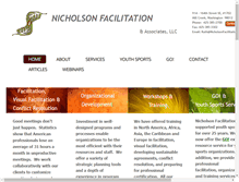 Tablet Screenshot of nicholsonfacilitation.com